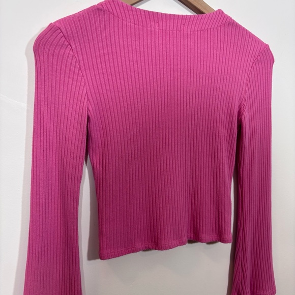 Reformation Gellar Knit Top Pink Size XS - Picture 8 of 14